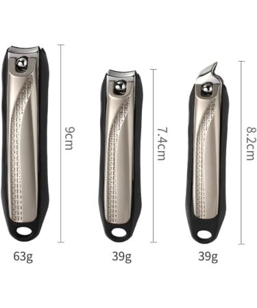 1Pc Anti-Splash Stainless Steel Nail Clipper Manicure Trimmer Nail Cutter Scissors Flat Diagonal Nail Clipper Pedicure Nail Tool (Color : Black Bevel) - Buy Online on GoSupps.com