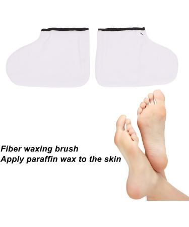 Paraffin Wax Hand Foot Cover Paraffin Bath Set with Purple Large Brush Spatula Soft Mitts Foot Cover Thermal Mitts Booties Paraffin Glove Liners Wax Hand Foot Care Set - Buy Online on GoSupps.com