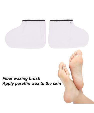 White Wax Bath Glove Set for Hands & Feet - Moisturizing Wax Warmer & Paraffin Inserts | Refill Socks for Spa Experience - Buy Online on GoSupps.com