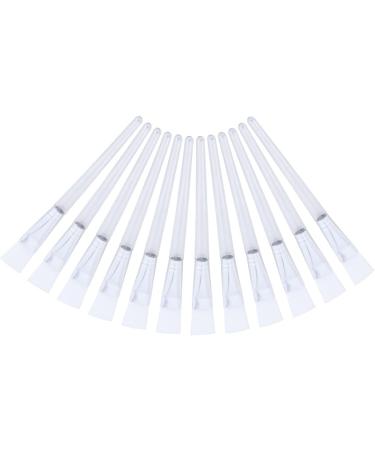 PATKAW 12Pieces Facial Brush Makeup with Transparent Handle Professional Facial Transparent Crystal Rod for Application - Buy Online on GoSupps.com