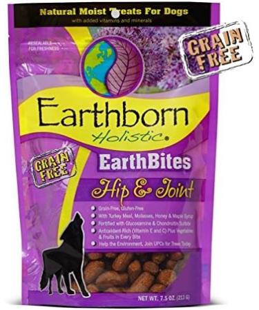 Earthborn Holistic EarthBites Grain-Free Gluten-Free Natural Moist Dog Treats Variety Bundle: Lamb Meal Recipe Hip & Joint and Skin & Coat - 7.5 Oz. Each (3 Bags Total) - Buy Online on GoSupps.com
