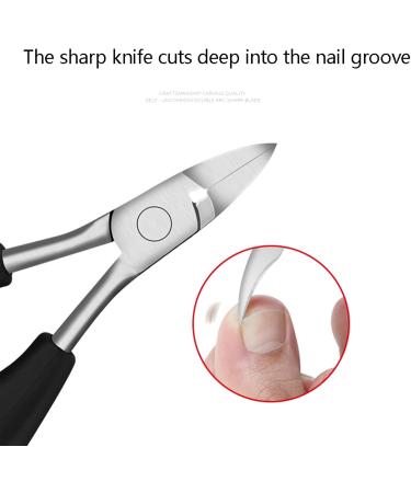 Nail Clipper for Thick Nails Toe Nail Clippers Nail Correction Thick Nails Ingrown Toenails Nippers Cutters Dead Skin Dirt Remover Pedicure Care Tool (Color : Black) - Buy Online on GoSupps.com
