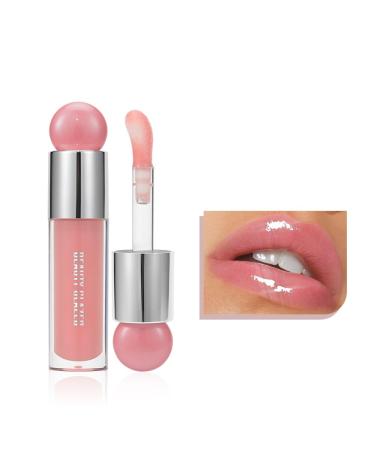 Big Brush Head Lip Gloss Moisturizing & Nourishing Lip Oil Non-Sticky Long Lasting Jelly Liquid Lipsticks Lip Tint Lip Glaze Makeup Gift for Women (# 105)