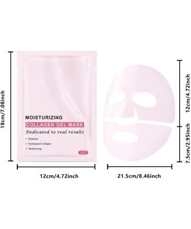 Pink Collagen Jelly Gel Mask Korean Organic Collagen Face Mask Collagen Face Mask Korean Collagen Mask Korean Collagen Face Mask Pore Care Firming Moisturizing Korean Skincare (6pc) - Buy Online on GoSupps.com