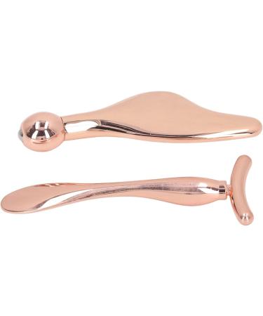 2-Piece Facial Scooter Massage Bars | T-Shaped Massager Set | Cooling Metal Face Tools for Beauty & Eye Puffiness Reduction - Buy Online on GoSupps.com
