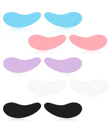 Reusable Eye Patches 5 Pairs Reusable Under Eye Patches Reusable Eye Mask Silicone Eye Patches with Lifting Effect to Reduce Wrinkles and Fine Lines