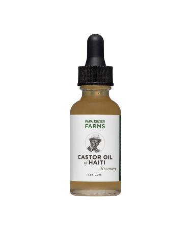 Rosemary Castor Oil of Haiti - Cold Pressed - Hexane Free - Hair Growth - Thicker Eyelashes & Brows