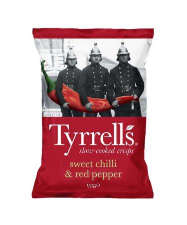 D couvrez le piment doux TYRRELL'S 150g des chips ap ritives savoureuses et l g rement relev es- Lot De 4