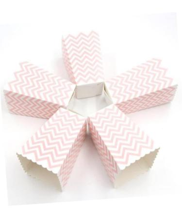 Zerodeko 36pcs Box Cardboard Popcorn Snackbox Popped Popcorn Snack+box Popcorn Containers Cartoon Headgear Biscuits Cookies Boxes for Gifts Pink Containers Picnics Stripe Party Supplies 1 - Buy Online on GoSupps.com