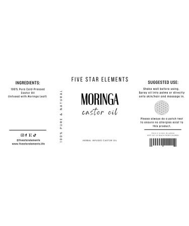 Moringa Castor Oil 2oz - Pure Clear and Natural | International Shipping - Buy Online on GoSupps.com