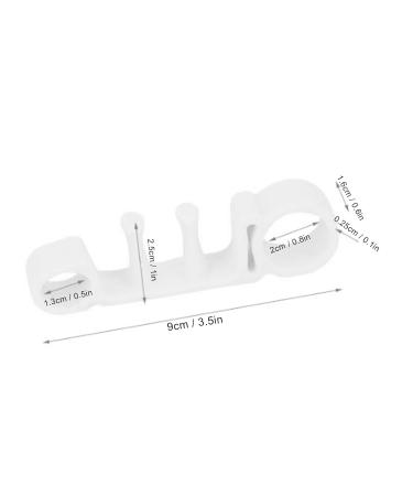 Toe Separator Corrector 10 Pairs Unisex Hallux Valgus Hammer Toe Tool - White - Buy Online on GoSupps.com