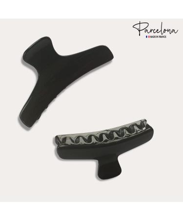Parcelona French Salon Tortoise Shell Hair Claw Clips- Set of 4 - Buy Online on GoSupps.com