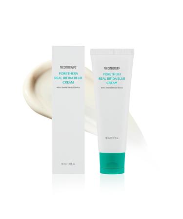 Porethera Real Bifida Blur Cream - Korean Face Moisturizer - Pore Minimizer Face Tone-Up Cream for Blurring Face - Pore Regenerating - Facial Moisturizer for Oily and Acne-Prone Skin, 1.69 fl.oz