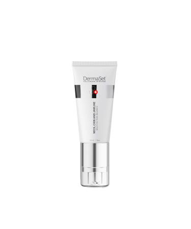 DermaSet Neck and Jawline Multi-Action Cream | Neck  Chin and Jawline Firming Cream | Double Chin Reducer with Jojoba Oil and Vitamin E | 1 fl oz