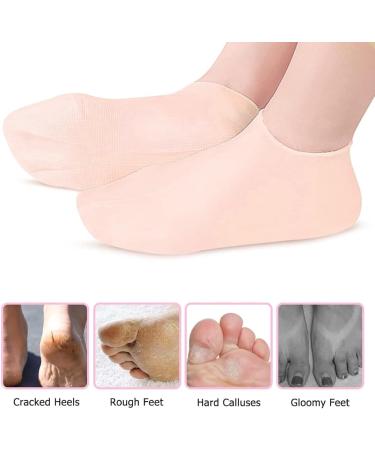 Moisturizing Silicone Socks for Dry Cracked Feet | Anti-Slip Gel Foot Spa - DJSUEW - Buy Online on GoSupps.com