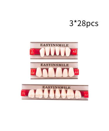 Buy A2 A3 Dental Synthetic Resin Teeth - False Upper & Lower Dentures | Halloween Costume Accessory | Full Set 468+U67+34 - Buy Online on GoSupps.com
