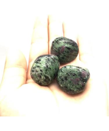 Crystal Rough Crystal 200 g Rubies Rolling Stones Natural Polished Green Gemstones 20-30 mm Suitable for Home Office Decoration - Buy Online on GoSupps.com