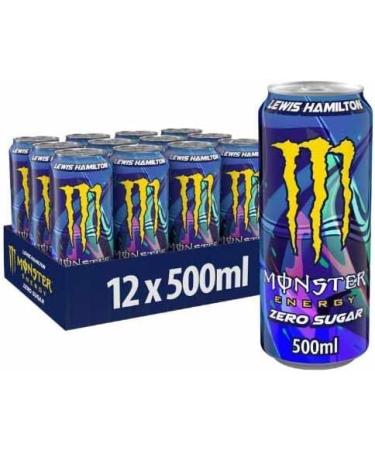 Monster Lewis Hamilton Zero No Sugar 500ml Cans (12 Cans) Lewis Hamilton 12 Cans - Buy Online on GoSupps.com