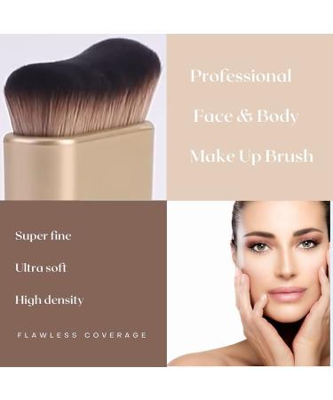 Siren Brush - Pro Foundation Brush for Liquid Makeup & Flawless Powder Cosmetics | Rose Gold Body Brush (1 pc) - International Shipping Available - Buy Online on GoSupps.com