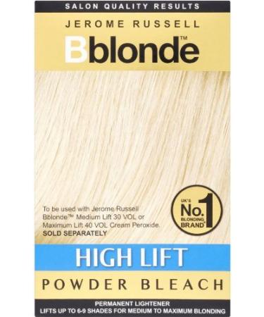 Jerome Russell B-Blonde High Lift Powder Bleach Sachets For Use With Cream Peroxide 4