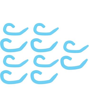 10 Pieces Reusable Childrens Face Shield Ear Hook Flexible and Comfortable Silicone Ear Protector Hook (Light Blue) - Buy Online on GoSupps.com