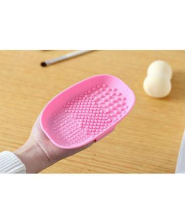Makeup Cleaner Brush Plate - Pink Makeup Brush Cleaning Pad & Scrubber for Flawless Brushes | Shop Internationally - Buy Online on GoSupps.com
