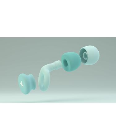 Echoless Silicone Ear Plugs for Sleep & Noise Reduction - 32dB Noise Cancelling - 8 Ear Tips - Blue - Buy Online on GoSupps.com