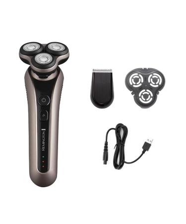 Remington X7 Limitless Men's Electric Shaver (Cordless Wet & Dry Rotary Shaver 360 PivotBall Flexible Shaving Heads Detail Trimmer Turbo Mode USB 60-Minute Usage 90-Minute Charge) XR1770