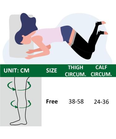 Open Toe Compression Thigh High Sleeping Socks Comfort & Beauty in One Size Purple - Buy Online on GoSupps.com