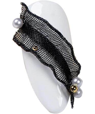 Fingernail Ornament Lace Nail Decor 11.81in Fashion Faux Pearl Gentle Style Nail Art Supply Ladies DIY Nail Decoration - Buy Online on GoSupps.com