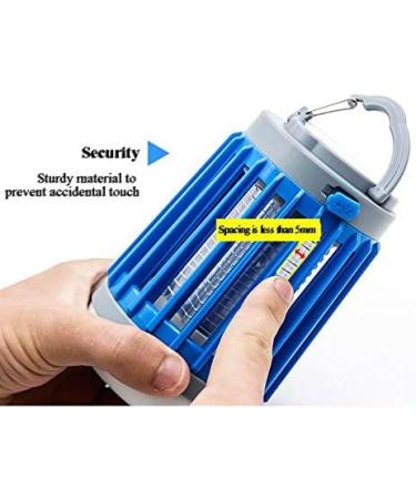 USB Mosquito Repeller - Electric Mosquito lamp Outdoor Waterproof Rechargeable Lighting Mosquito Trap Solar Charging Blue - Buy Online on GoSupps.com