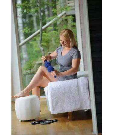 SISSEL Spiky Twin Roller - Reflexology Massager for Spine & Cellulite Treatment | International Shipping Available - Buy Online on GoSupps.com