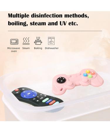 JinZeFa Soft Silicone Baby Teething Toy - Remote/Game Control Shape, BPA-Free Teether for Babies 3-12 Months, Blue - Buy Online on GoSupps.com