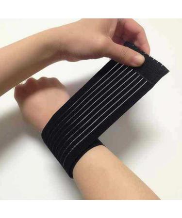 VEdusa Black Carpal Tunnel Wrist Compression Strap - Adjustable Breathable Splint for Weightlifting Tennis & Fitness Support - Buy Online on GoSupps.com