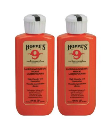 HOPPE'S No. 9 Lubricating Oil, 2-1/4 Ounces Bottle (2-Pack)