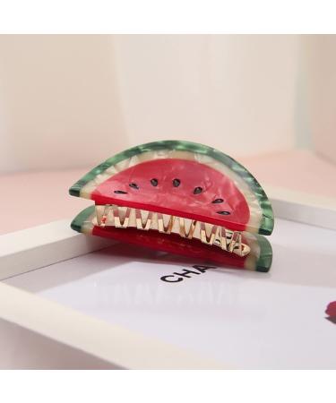 Watermelon Hair Clips: Small Claw Clips for Girls & Women | Acetate Hair Accessories - Buy Online on GoSupps.com