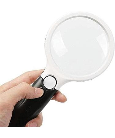 Portable Magnifier Magnifier High-Definition Handheld High-Magnification Magnification 20 Times with Lights Suitable to Read Full of Stars