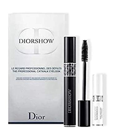 Christian Dior Diorshow 2 Piece Set (mascara 090  0.33 Oz + Maximizer 3d Base Mascara 0.13 Oz)