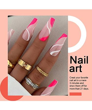 Arte Clavo 15ml Neon Yellow Orange Gel Nail Polish Set - Pack of 5 Popular Colors - Soak Off UV LED Manicure Varnish - Buy Online on GoSupps.com