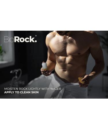 BioRock Crystal Natural Deodorant Stone - 2 Packs Unscented Eco-Friendly Zero Waste Salt Sticks for Women & Men - Plastic & Aluminum Free - 4.25 oz - Buy Online on GoSupps.com