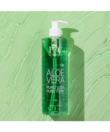PFC Cosmetic Aloe Vera Gel 100% Pure Organic Lotion for Skin Natural Moisturising Cream Gel for Sunburn After-Sun with Aloe Barbadensis for Hygiene and Personal Body Care. - Buy Online on GoSupps.com