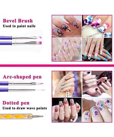 iFutniew Nail Art Tools Crystal Beads Bead Picker Dotted Pen Professional Manicure Brush Polishing Painting Pencil Uv Gel Nails - Buy Online on GoSupps.com