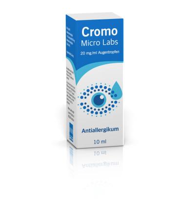 Cromo micro labs 20 mg/ml eye drops: for prevention and relief irritated eyes in hay fever and year -round allergies 10 ml