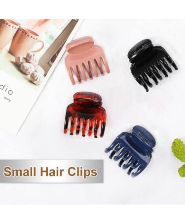Vsiopy Medium Claw Hair Clips for Women - No Slip, Double Row Jaw Clip (4 PCS) - Style A - Buy Online on GoSupps.com