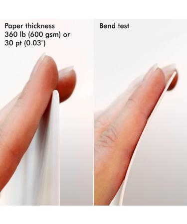 Artist's Tile Set: White 360 lb Paper Tiles - 6x6 Heavyweight Paper for Tangles, Patterns, Mandalas, Dot Painting | Blank Index Flash Note Cards - Buy Online on GoSupps.com