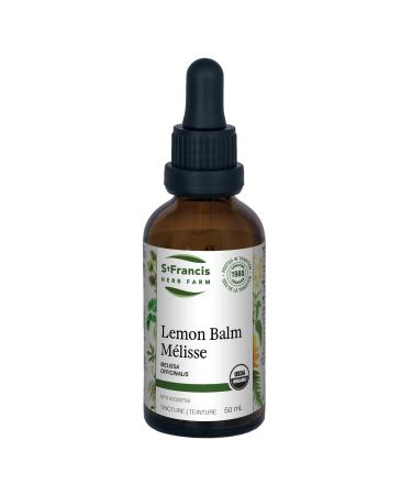 St. Francis Herb Farm Lemon Balm Herbal Tincture Liquid | Used as a Sleep Aid During Times of Mental Stress | Helps to Relieve Digestive Disturbances Such as Dyspepsia | 50ml 50 ml (Pack of 1)