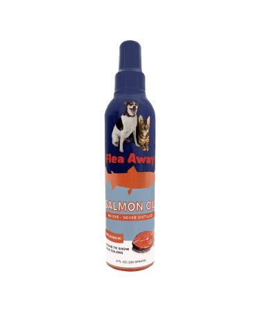 Flea Away Extra Virgin 100% Pure Norwegian Salmon Oil, 8 oz Spray Bottle 1 Single