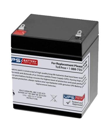 12V 5Ah F1 Compatible Battery for Solex SB1240 12V 4Ah Alarm Battery by UPSBatteryCenter