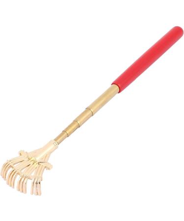 Shop Sourcing Map Back Scratcher - Rubber Coated Telescopic Portable Red Gold Massager for Ultimate Relief - Fast International Shipping - Buy Online on GoSupps.com