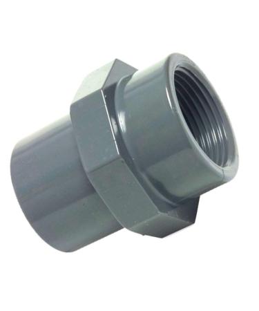 PVC-U fitting adapter threaded sleeve diameter 40mm adhesive sleeve to IG 1 1/4" internal thread ideal for 1 1/4" pond pumps on the koi pond